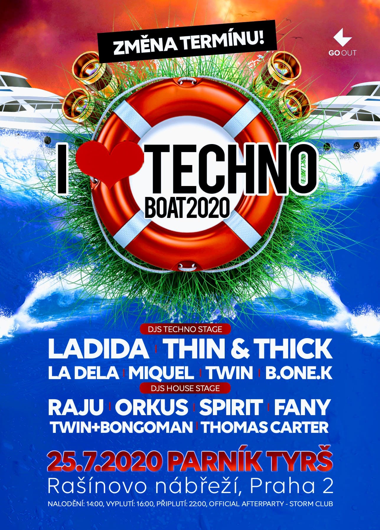 I Love Techno Boat 2020